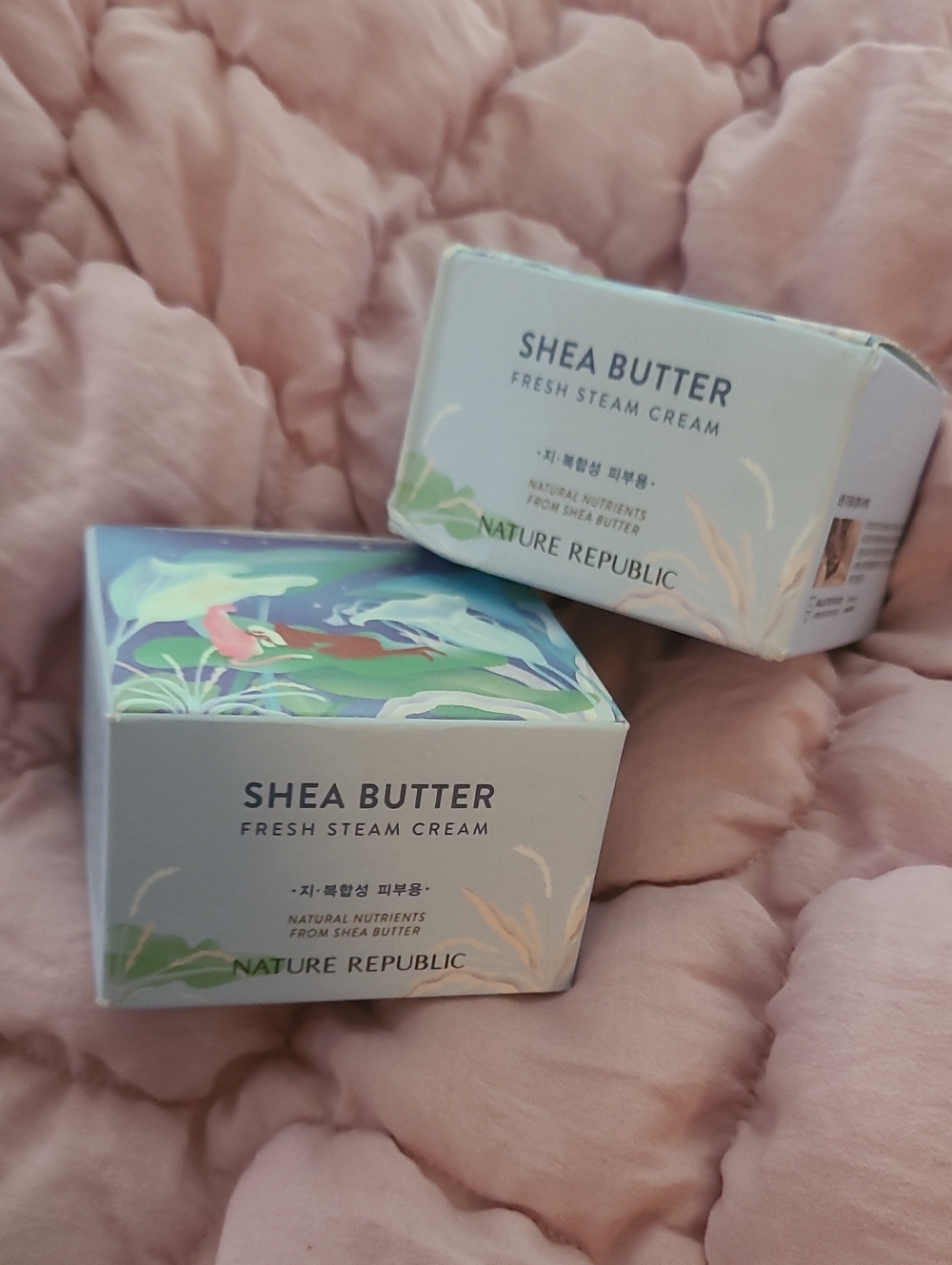 2pk Nature Republic Shea Butter Steam Cream Fresh 100 ml / 3.38 fl. oz. Moisturi